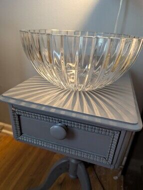 Waterford  Crystal Bowl 10" Elegant Crystal Serving Bowl Marked Waterford
